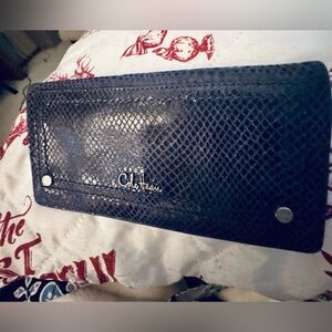 Cole Haan Navyblue leather Wallet EUC